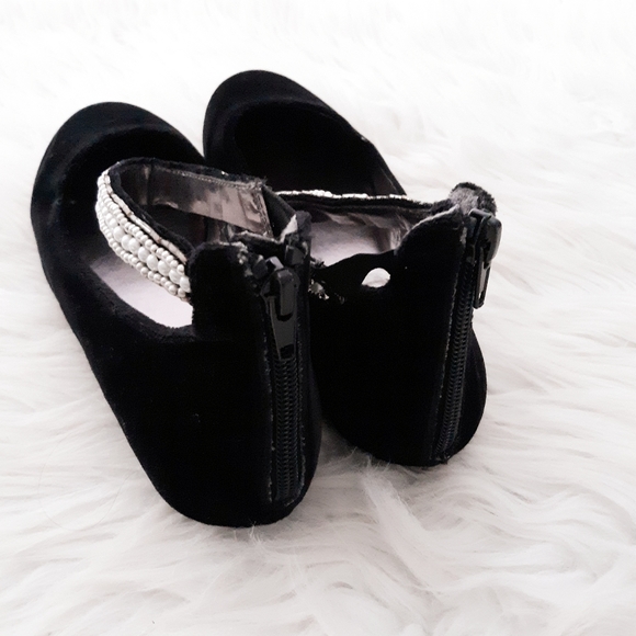 Steve Madden Velvet Beaded Ballet Flats - Picture 3 of 10